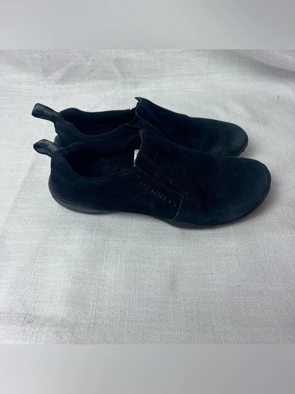 Merrell Women’s Suede Black Slip-On Loafers Size 6.5